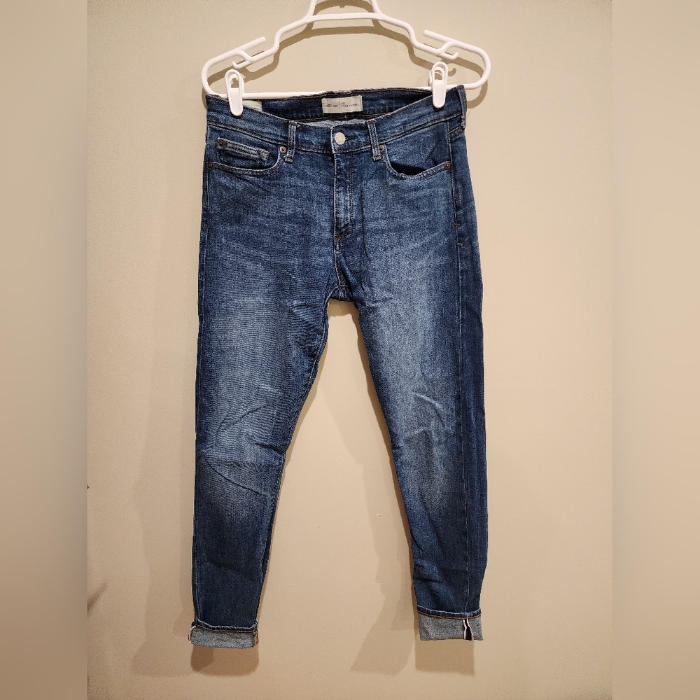 GAP 1969 Stretch Selvedge Denim 28 Long Blue Jeans True Skinny